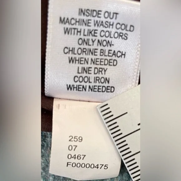 SAAC MIZRAH Brown Eyelet Linen Knee length Dress Size 10 - Picture 12 of 16